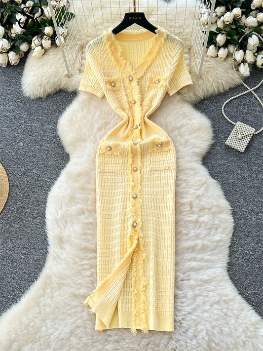 🎁 Workwear Elastic Knitted Dress (100% off) - Just Shop Fancy